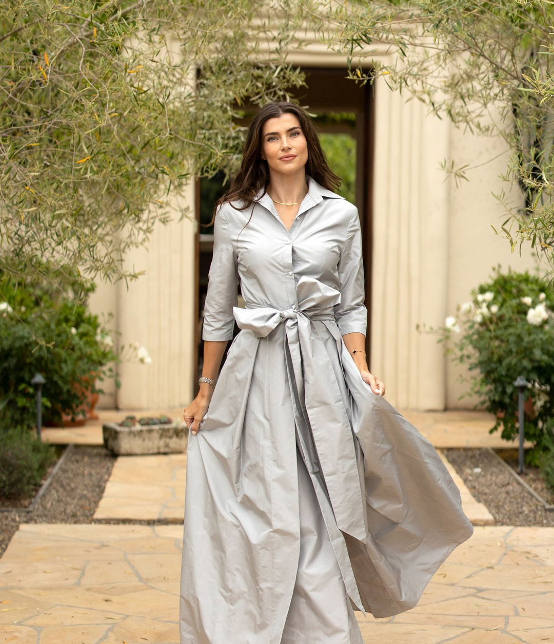 Luciana Silk Dresses- Floor Length