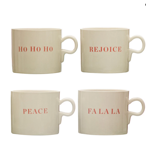 Holiday Stoneware Mugs