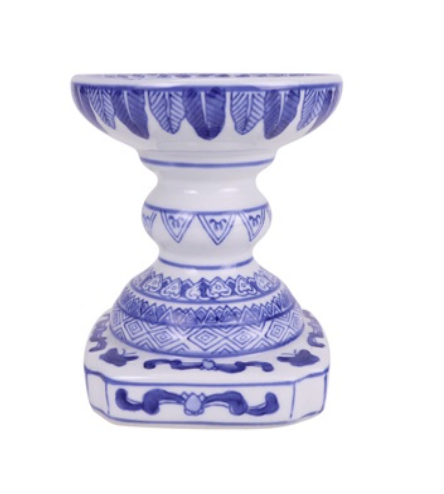 Blue and White Candleholders- Assorted