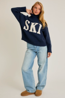 High Neck Ski Sweater