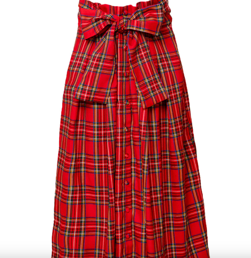 Angela Skirt in Holiday Plaid