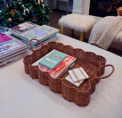 Wicker Scalloped Baskets