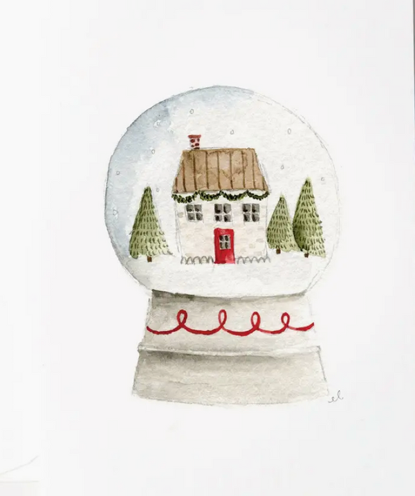 Mini Snowglobe Notecard