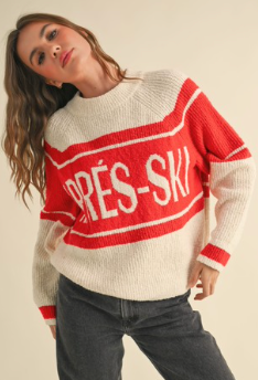 Red Apres Ski Sweater