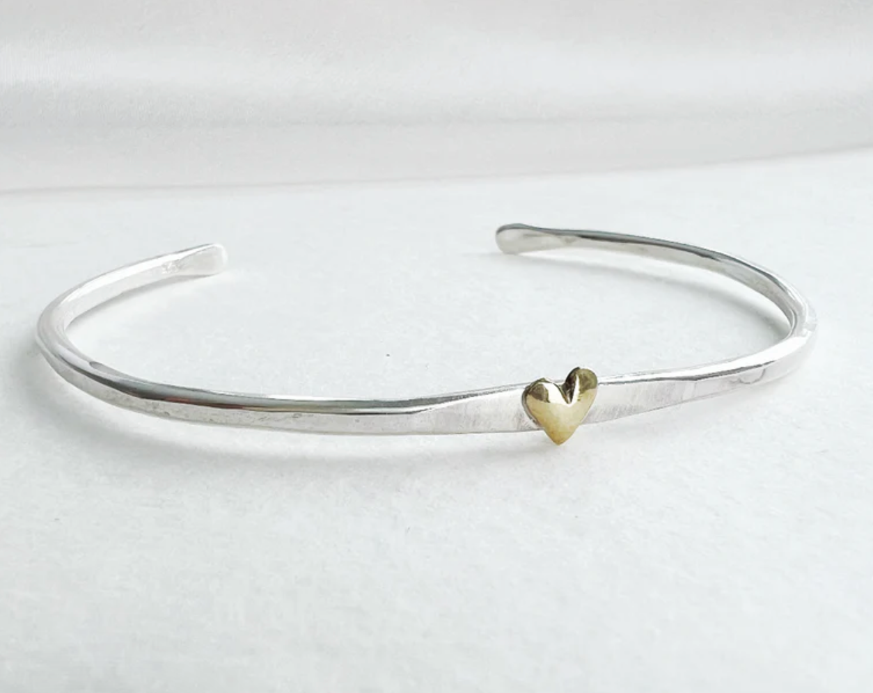 Heart of Silver and Gold Cuff
