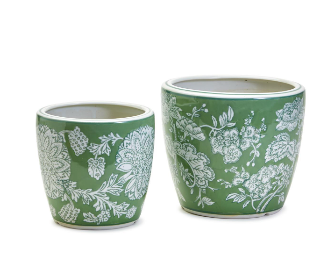 Countryside Hand-Painted Cachepots