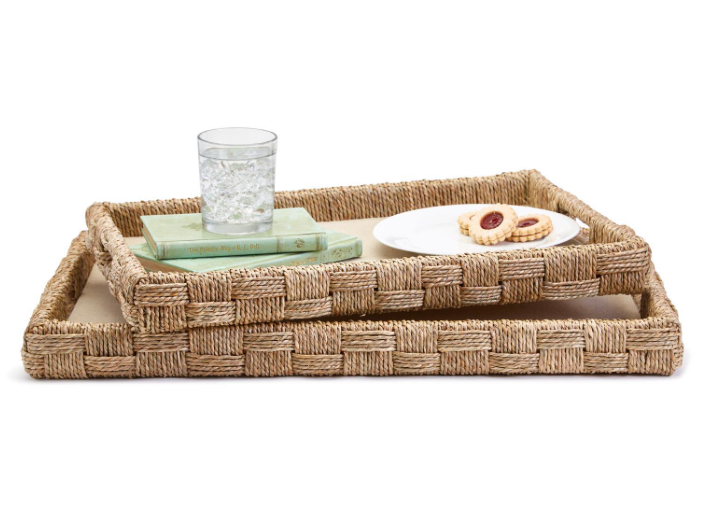 Sea Grass and Rattan Trays