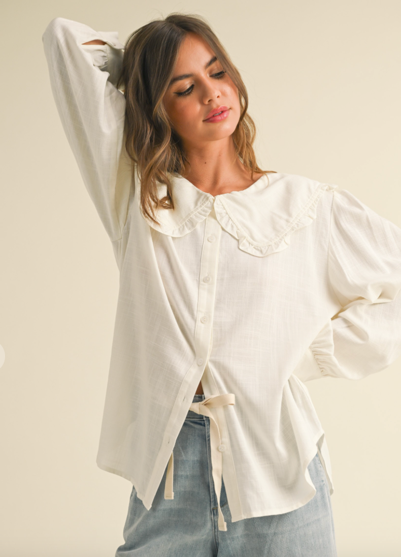 Alaina Peter Pan Collar Blouse