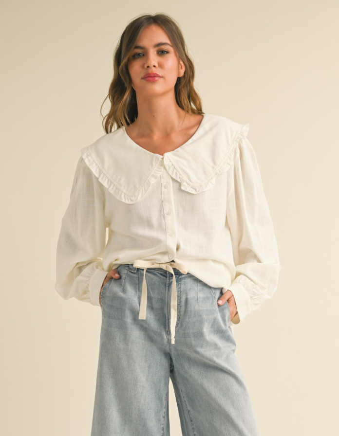 Alaina Peter Pan Collar Blouse