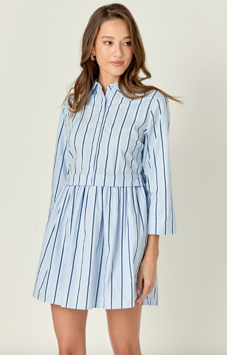 Bluebell Mini Shirt Dress