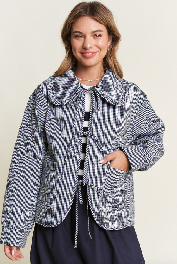 Quilted Plaid Jacket