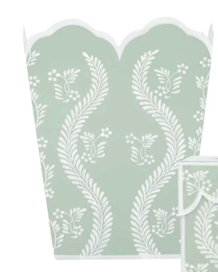 Scalloped Trellis Wastepaper Basket