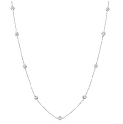 16" Station Bezel Necklace