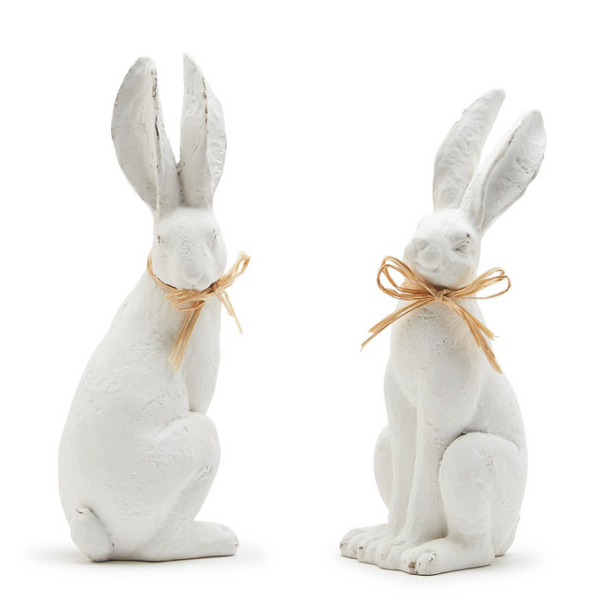 Antiqued White Rabbits