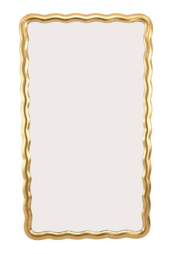 Wavy Gold Mirror