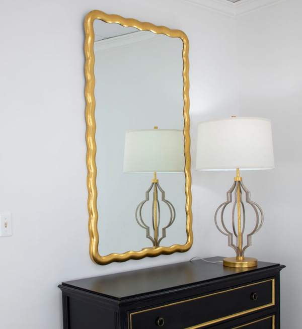 Wavy Gold Mirror