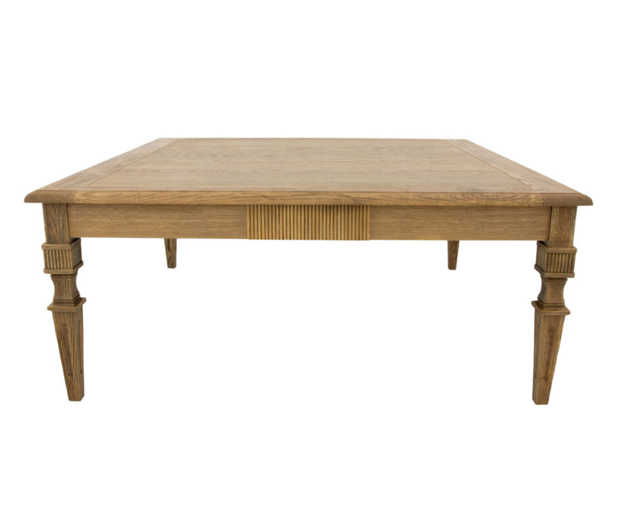 Raw Oak Square Coffee Table