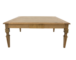 Raw Oak Square Coffee Table