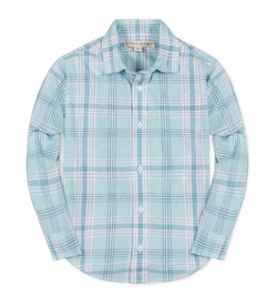 Linen Button Down Plaid Shirt