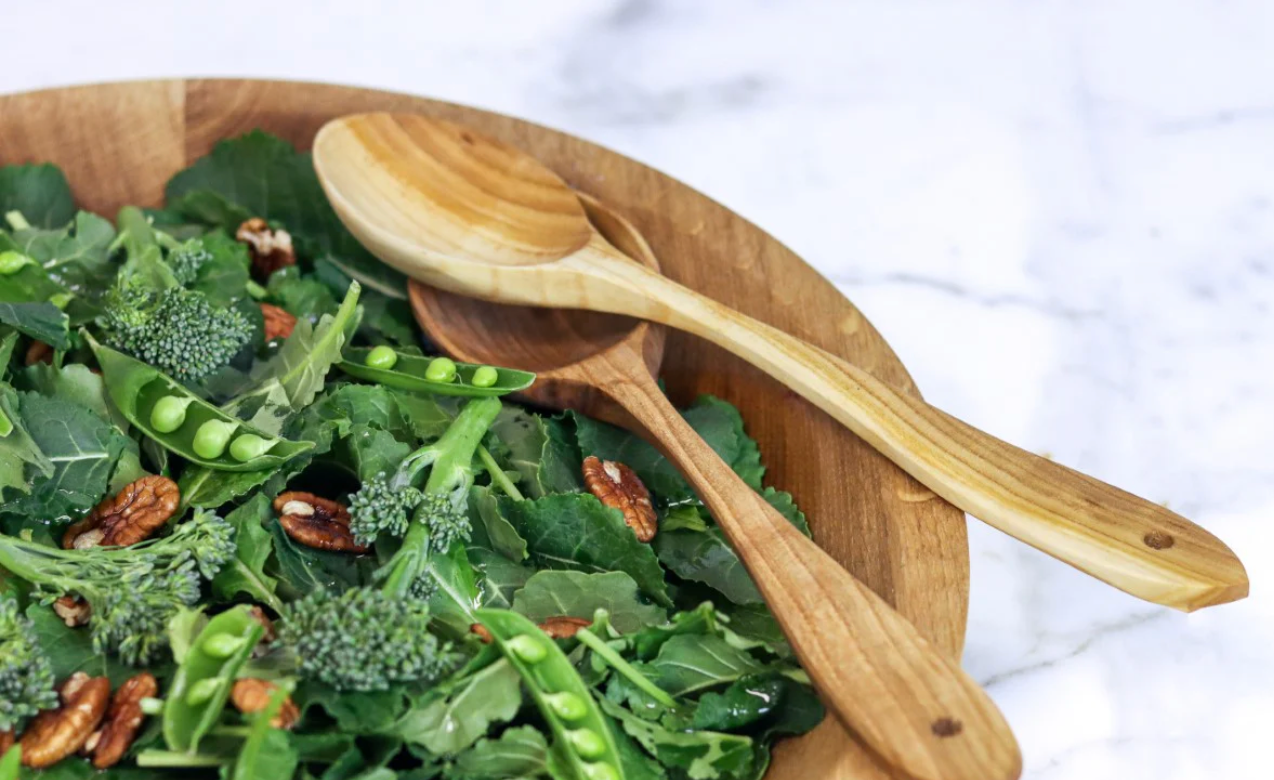 Fruitwood Large Serving Spoons