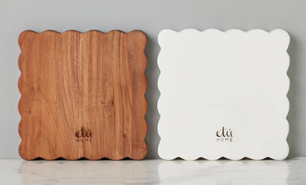 Square Scalloped Board Duo