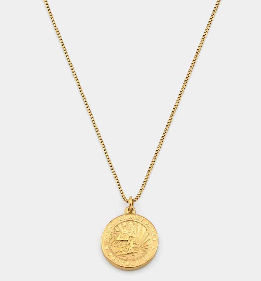 St. Christopher Medallion Necklace