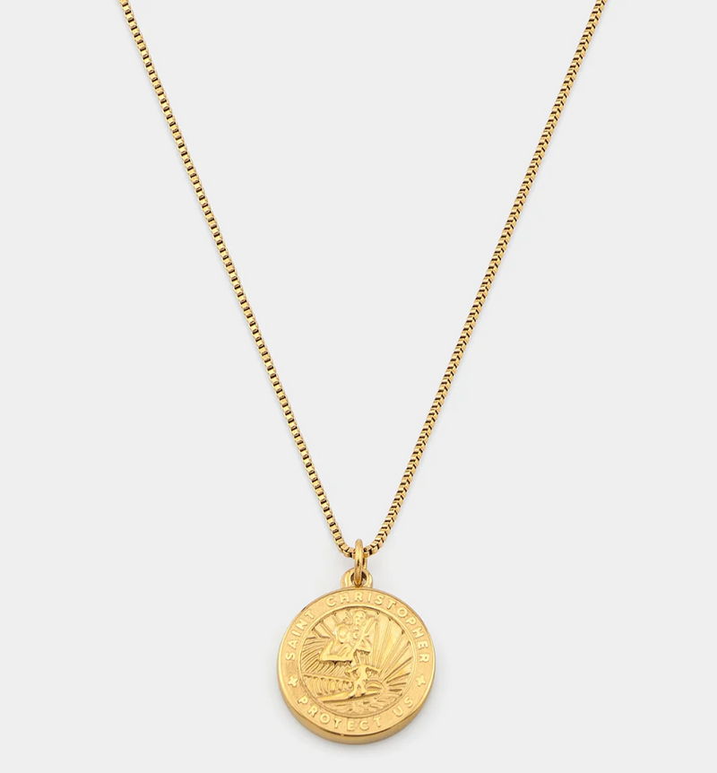 St. Christopher Medallion Necklace