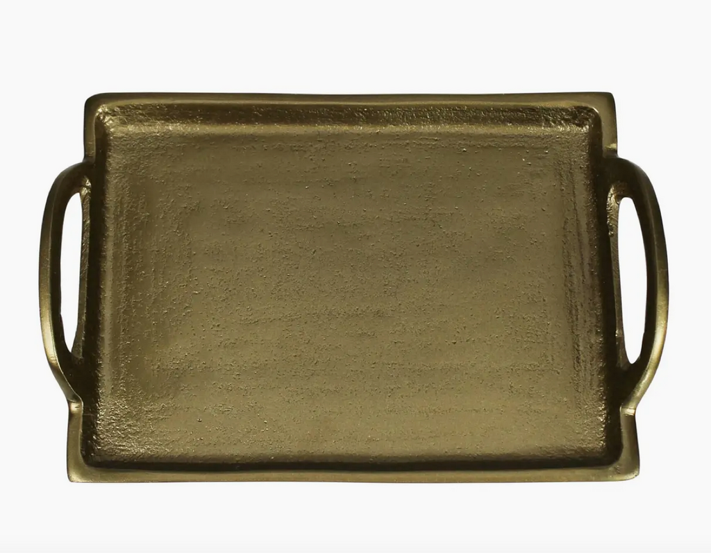 Brass Fitz Tray with Handles