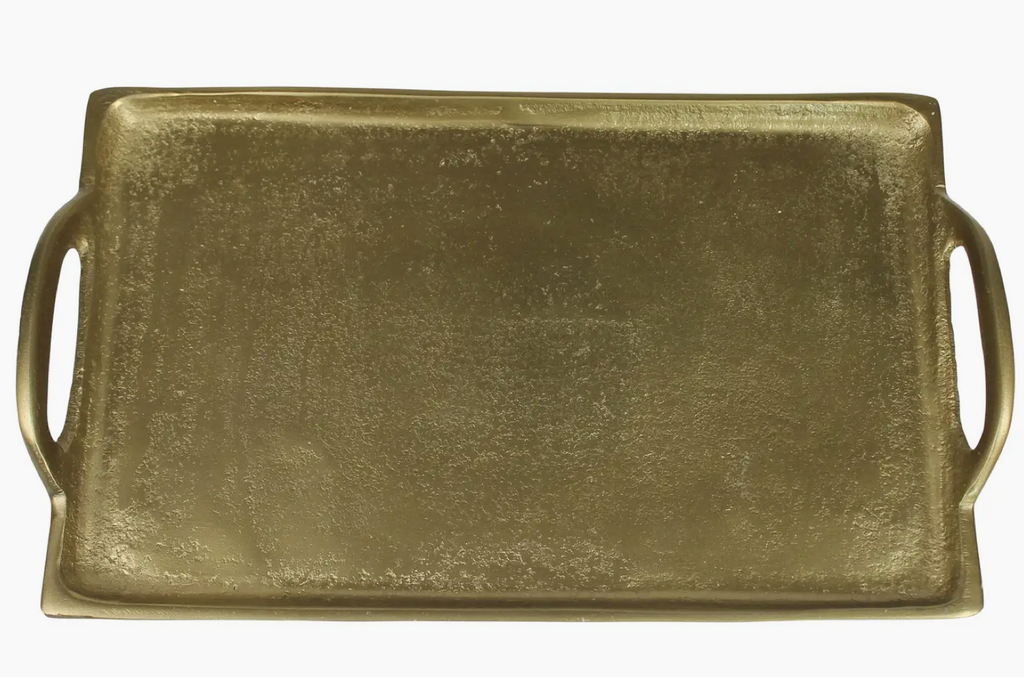 Brass Fitz Tray with Handles