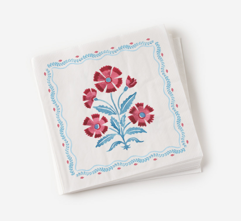 American Paper Floral Napkin