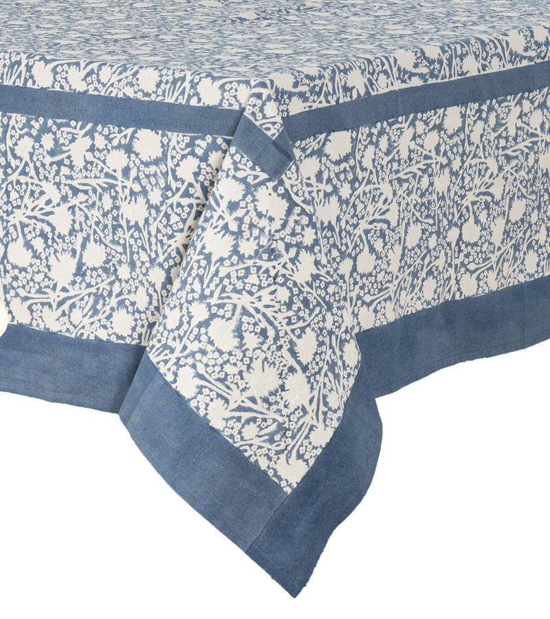 Meadows Bleu French Tablecloth