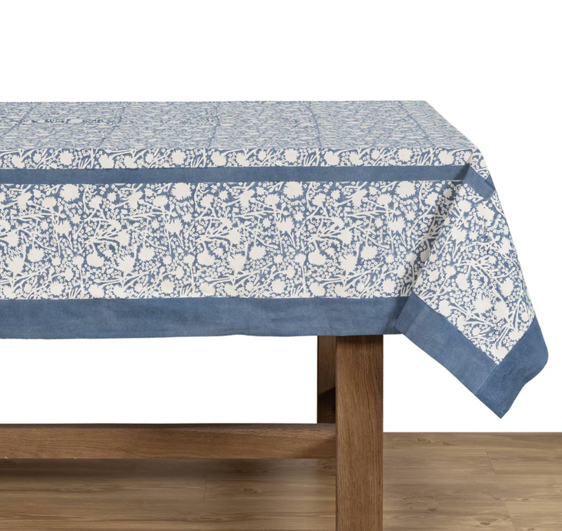 Meadows Bleu French Tablecloth