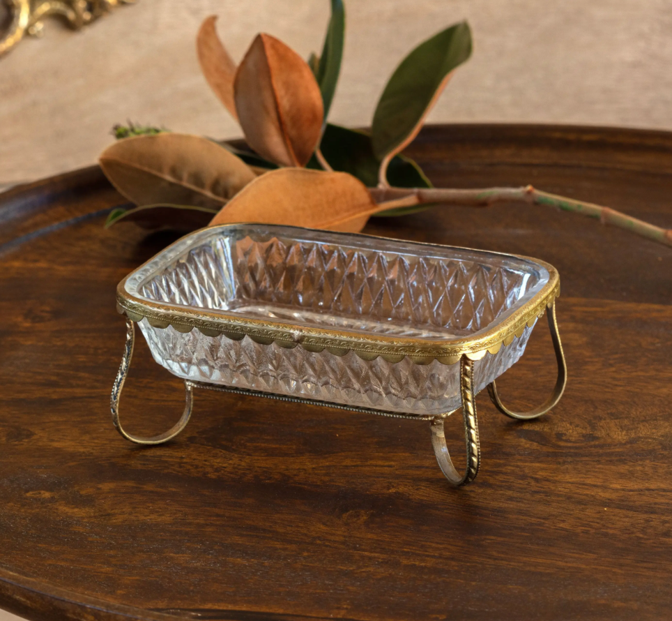 Antique Gold Soap Dish