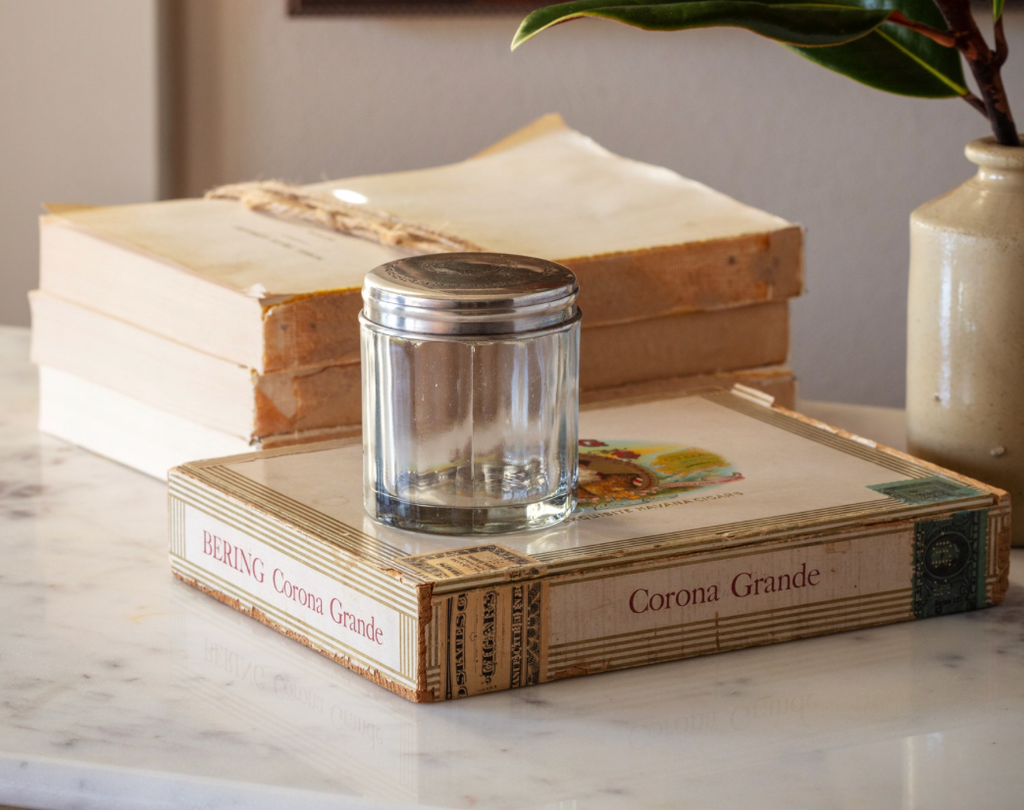 Antique Silver Pomade Jar