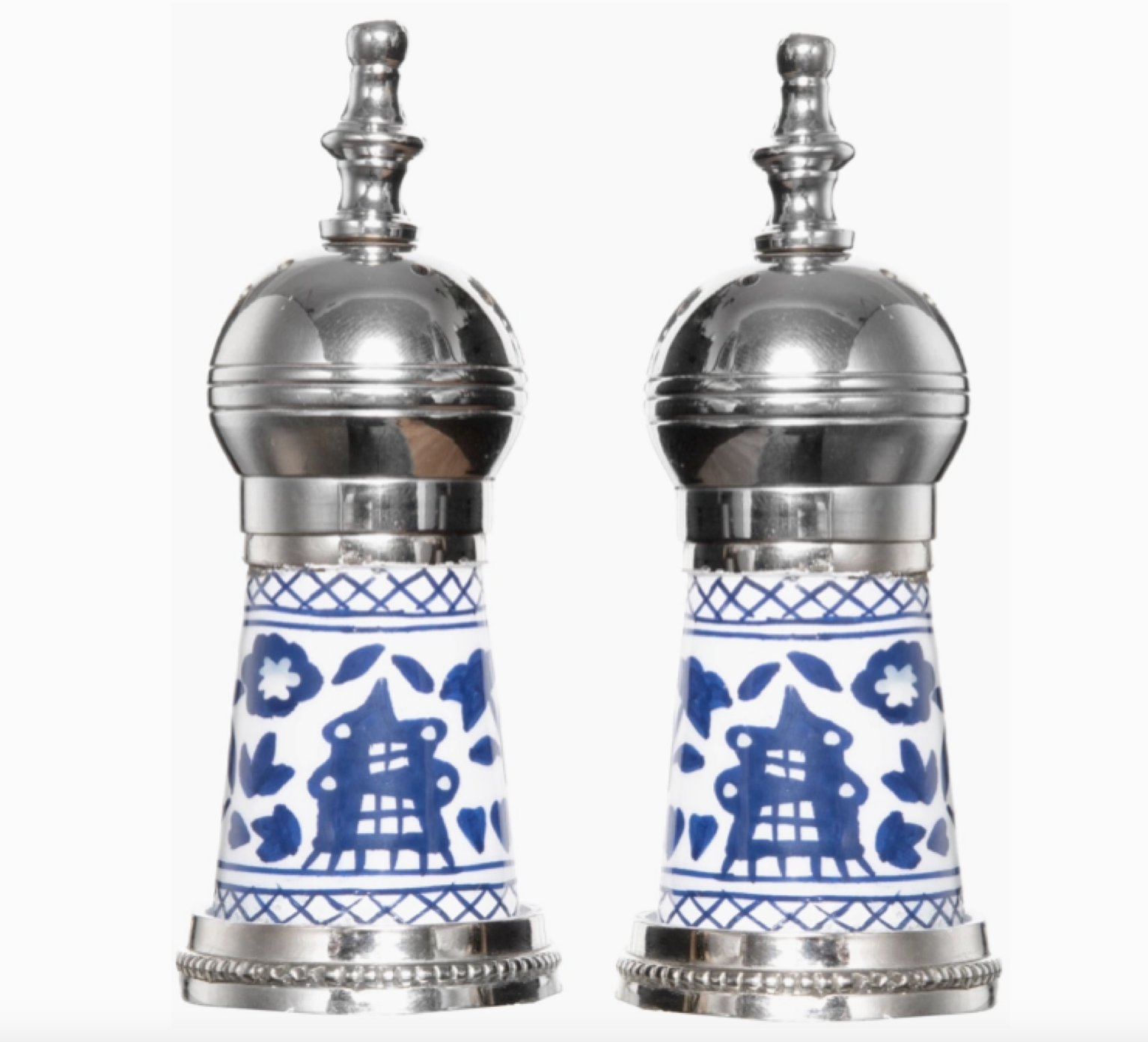 Blue Pagoda Salt and Pepper Shaker