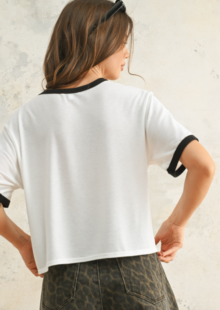 New York Faded Letter Top