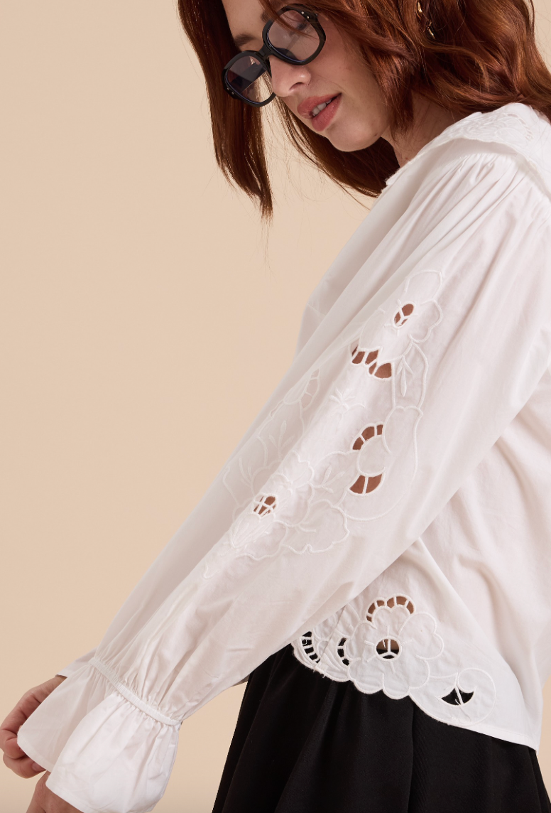 Eyelet Detailed Blouse