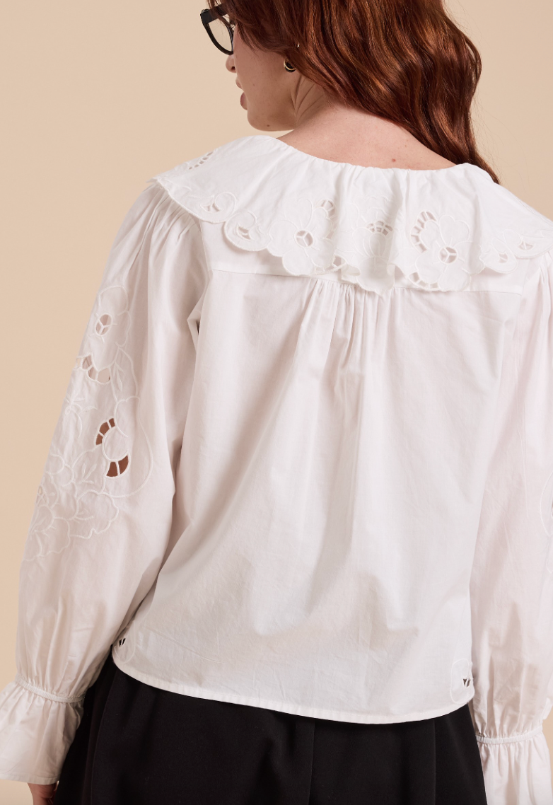 Eyelet Detailed Blouse