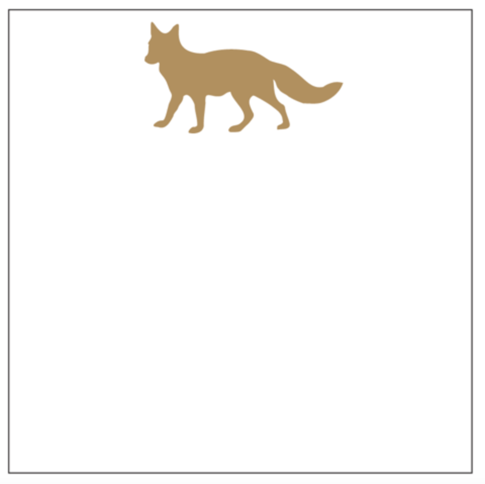 Fox Mini Luxe Notepad