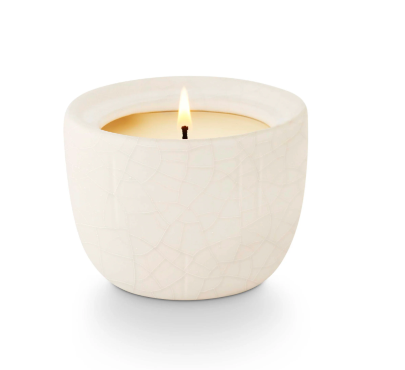 Autumn Chestnut Ceramic Acorn Candle