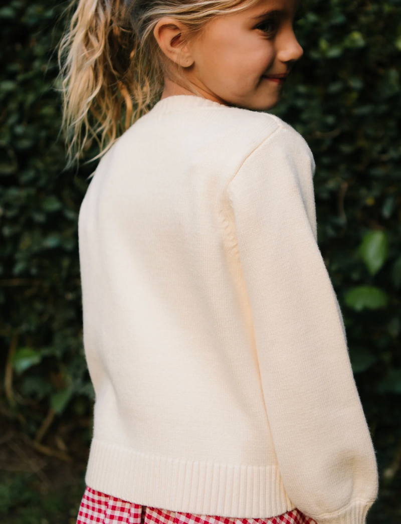 Mini Freedom Sweater in Cream
