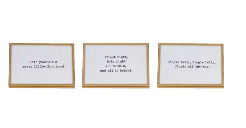 Framed Christmas Sayings