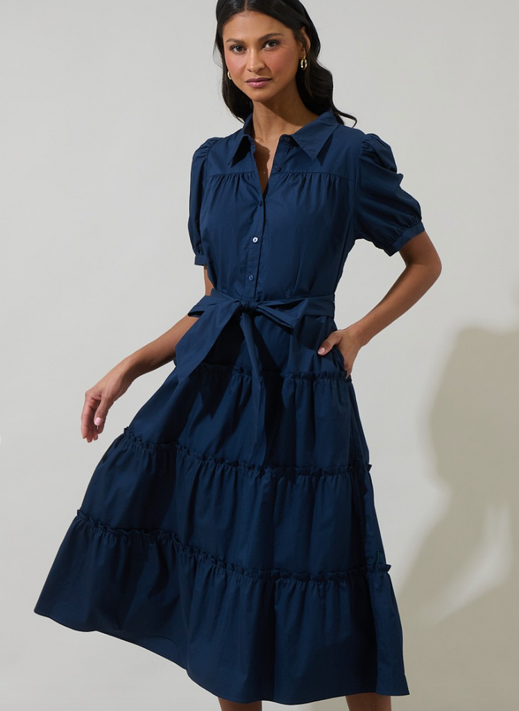 Blate Tiered Midi Dress
