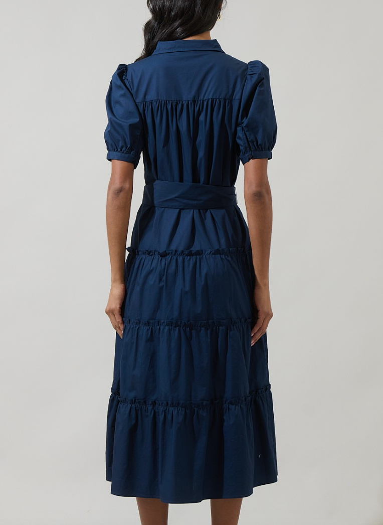 Blate Tiered Midi Dress