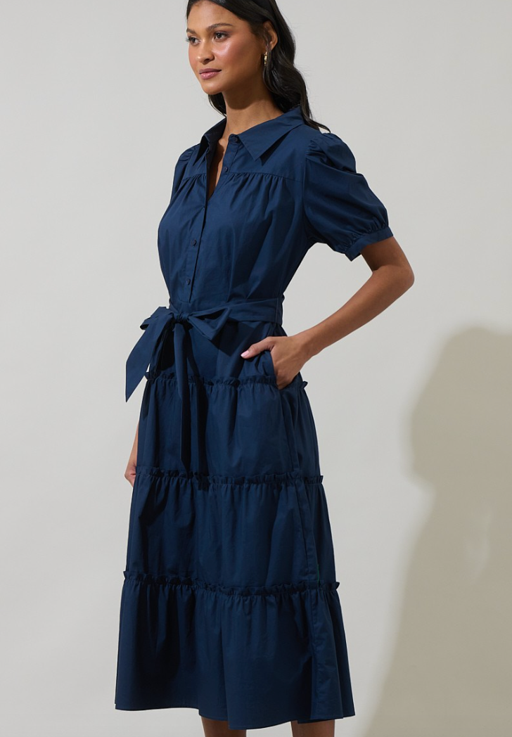 Blate Tiered Midi Dress