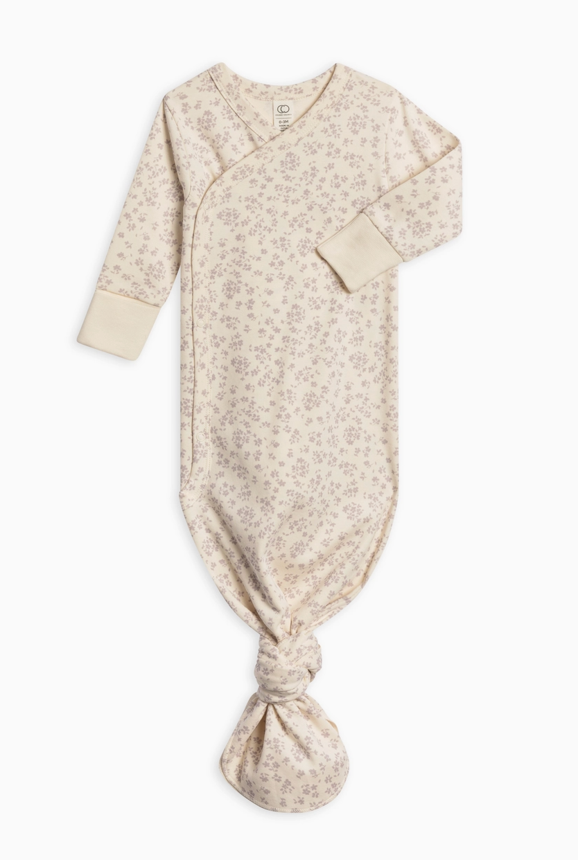 Organic Newborn Indy Kimono Gown
