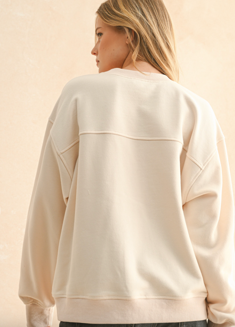 Paris Patch Front Sweatshirt