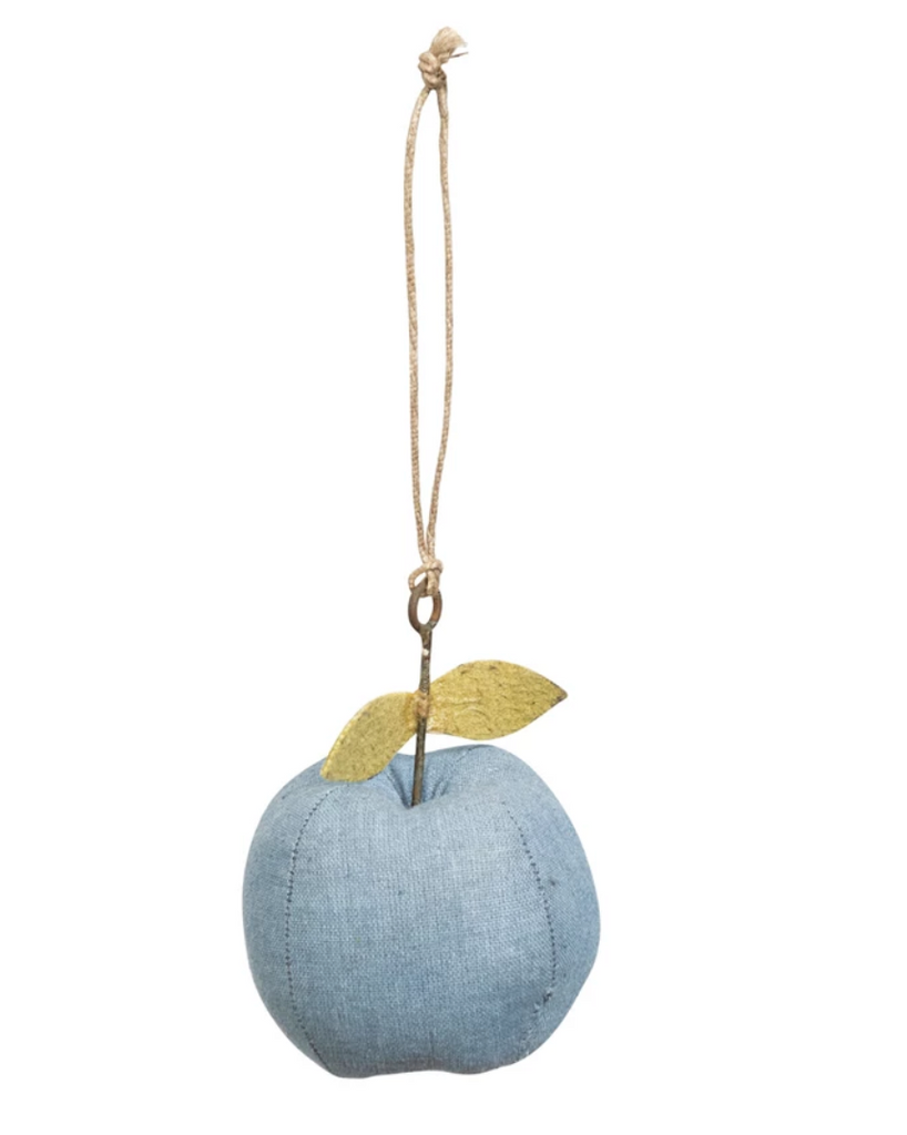 Cotton and Wool Felt Apple Ornament