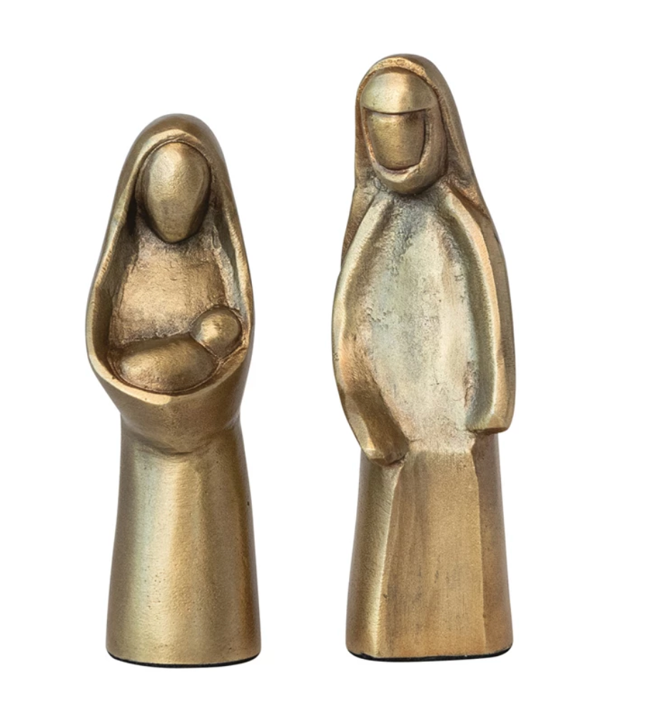 Cast Aluminum Holy Family