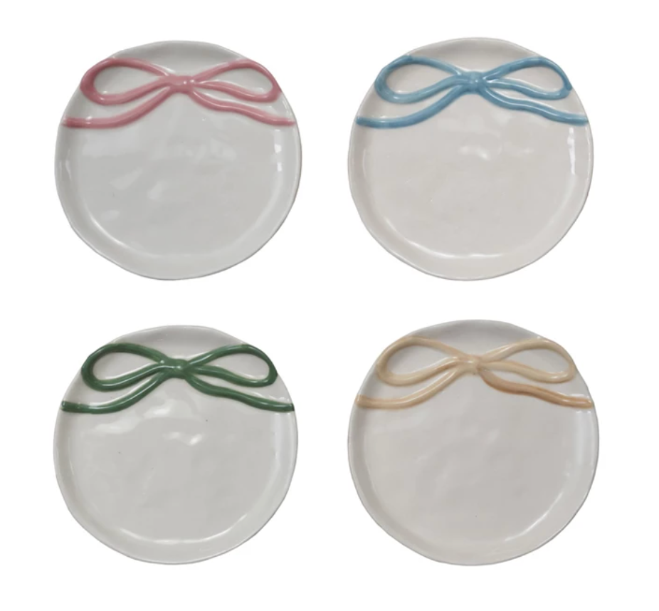 Round Stoneware Bow Dish